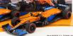 Minichamps Mclaren F1 Set 2x Mcl35l Mercedes M12 Eq Power+ Team Mclaren N 3 Sezóna 2021 Daniel Ricciardo + N 4 Sezóna 2021 Lando Norris 1:43 Oranžová svetlo modrá