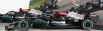 Minichamps Mercedes gp F1 Set 2x W12 Mercedes M12 Eq Power+ Team Amg Petronas Motorsport Formula One N 44 Sezóna 2021 Lewis Hamilton + N 77 Sezóna 2021 Valtteri Bottas 1:43 Black Green