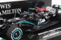 Minichamps Mercedes gp F1 W12 Mercedes M12 Eq Power+ Team Amg Petronas Motorsport Formula One N 44 Winner Brazilian Gp (with Flag) 2021 Lewis Hamilton 1:43 Black Green