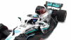 Minichamps Mercedes gp F1 W13e Team Mercedes-amg Petronas F1 N 63 (prvé víťazstvo v F1) Víťaz Brazilian Gp 2022 George Russel 1:18 Strieborno-zelená