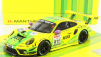 Minichamps Porsche 911 991-2 Gt3 R Team Manthey Racing N 911 Winner Nls7 Rowe 6h Adac Ruhr - Pokal - Rennen Nurburgring 2021 K.estre - M.christensen 1:43 Žltozelená