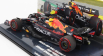 Minichamps Red bull F1 Rb18 Team Oracle Red Bull Racing N 1 Majster sveta Víťaz Španielsko Gp 2022 Max Verstappen 1:43 Matná modrá žltá červená