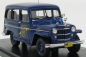 Modely v mierke Neo Jeep Willys Station Wagon Michigan State Police 1954 1:43 Modrá