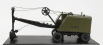 Modely v mierke Štart Bagger E-656 Escavatore Gommato - Ťažné rýpadlo 1:43 Vojenská zelená