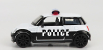 Motor-max Mini Cooper Police 2005 1:43 biela čierna