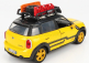 Motor-max Mini Cooper S Countryman so strešným nosičom 2011 1:24 žltá čierna