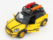 Motor-max Mini Cooper S Countryman so strešným nosičom 2011 1:24 žltá čierna