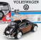 Motor-max Volkswagen Beetle so surfovacím prknom 1968 1:24 Black Wood