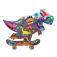 Mudpuppy Puzzle Jurassic Skatepark 75 dielikov