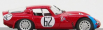 Najlepší model Alfa romeo Tz2 N 62 Sebring 1966 Bianchi - Consten 1:43 Red