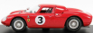 Najlepší model Ferrari 250lm N 3 Víťaz 12h Surfers Paradise 1966 J.stewart 1:43 Červená