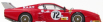 Najlepší model Ferrari 512bb Lm Team N.a.r.t. N 72 24h Le Mans 1982 A.cudini - J.morton - J.paul 1:43 červená