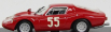 Najlepší model Fiat Abarth Ot1300 Coupe N 55 Monza 1966 Baghetti - Cella - Fischhaber - Furtmayr 1:43 Červená