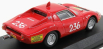 Najlepší model Fiat Abarth Ot1300 N 236 Víťaz triedy Targa Florio 1970 Garufi 1:43 Červená