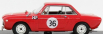 Najlepší model Lancia Fulvia Hf 1.3 Coupe N 36 Winner Rally Sanremo 1966 Cella - Lombardini 1:43 Red