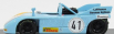 Najlepší model Porsche 908/03 N 41 2nd Nurburgring Interserie 1972 R.jost 1:43 Light Blue