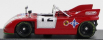 Najlepší model Porsche 908/3 N 12 Spa 1974 Torredemer - Pla 1:43 Red