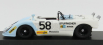 Najlepší model Porsche Flunder N 58 24h Le Mans 1972 Roser - Stuppacher 1:43 Biela svetlomodrá