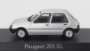 Norev Peugeot 205 Gl 1988 1:43 Strieborný