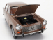 Norev Peugeot 404 s karavanom Roulotte Henon 1965 1:18 Brown Met