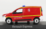 Norev Renault Express Van Sapeurs Pompiers 2021 1:43 červená biela