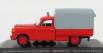 Odeon Peugeot 403 Pick-up Uzavretý Sapeurs Pompiers 1967 1:43 Červená sivá