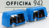 Officina-942 Fiat 1100 Elr Autotreno Visitatori Fiera Del Levante Carrozzeria Romanazzi 1953 1:76 Modrá