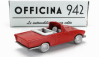 Officina-942 Fiat 1200 Spider Carrozzeria Ghia Cabriolet otvorený 1958 1:76 Červená