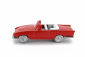 Officina-942 Fiat 1200 Spider Carrozzeria Ghia Cabriolet otvorený 1958 1:76 Červená