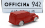 Officina-942 Fiat 500c Van Furgoncino 1949 1:76 Červená