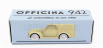 Officina-942 Fiat 500c Van Furgoncino 1949 1:76 Žltá