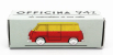 Officina-942 Fiat 600m Van Furgoncino Coriasco 1956 1:76 Červeno-žltá