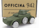 Officina-942 Fiat Ansaldo Tank Ab41 Autoblindo 1941 1:76 Vojenská zelená