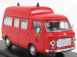 Rio-models Fiat 238 Minibus Tetto Alto 1965 Ambulanza Vigili Del Fuoco Pista Fiorano 1970 1:43 Červená