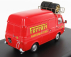 Rio-models Fiat 238 Van Tetto Alto Con Portapacchi Assistenza Corse Ferrari 1970 - Vysoká strecha s nosičom 1:43 červená