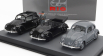 Rio-models Volkswagen Set 3x Beetle Kafer Kdf-wagens Presentation 26-may-1938 1:43 Black Grey