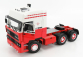 Road-kings DAF 3600 Space Cab Tractor Truck 3-assi 1986 1:18 červená biela