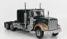 Road-kings Kenworth W900 Tractor Truck 3-assi 1989 1:18 Tmavo zelená Met Gold Met