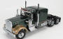 Road-kings Kenworth W900 Tractor Truck 3-assi 1989 1:18 Tmavo zelená Met Gold Met