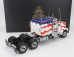 Road-kings Kenworth W900 Tractor Truck Stars & Stripes Livery 3-assi 1989 1:18 Biela modrá červená