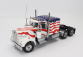 Road-kings Kenworth W900 Tractor Truck Stars & Stripes Livery 3-assi 1989 1:18 Biela modrá červená