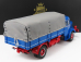 Road-kings Krupp Titan Swl80 Truck Canvas Top Telonato 2-assi 1950 1:18 Modrá červená