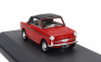 Schuco Autobianchi Bianchina Cabriolet Closed Eden Roc 1964 1:43 Červená