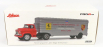 Schuco GMC Truck Car Transporter Team John Edgard Enterprises Inc. Los Angeles California Ferrari - Porsche Race Cars 1950 1:43 Red Silver