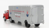 Schuco GMC Truck Team John Edgar Enterprises Inc. Maserati Car Transporter 1:43 Červená strieborná