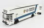 Schuco Mercedes benz O317 Truck Car Transporter Porsche Martini Racing 1968 1:18 bielo modrá