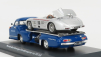 Schuco Mercedes Benz Racing Car Transporter Truck Rennwagen 1955 s 300 Slr Spider 1:43 Modrá strieborná