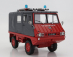 Schuco Steyr-puch Haflinger Feuerwehr 1975 1:18 Červená sivá