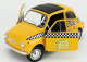 Solido Fiat 500 Taxi Nyc New York City 1965 1:18 Žltá