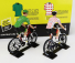 Solido Figúrky Set 4x Ciclista - Cyclista - Maglia Gialla - Yellow Jersey - Maglia A Pois - Pois Jersey - Maglia Verde - Green Jersey - Maglia Bianca - White Jersey - Tour De France 2022 1:18 Various